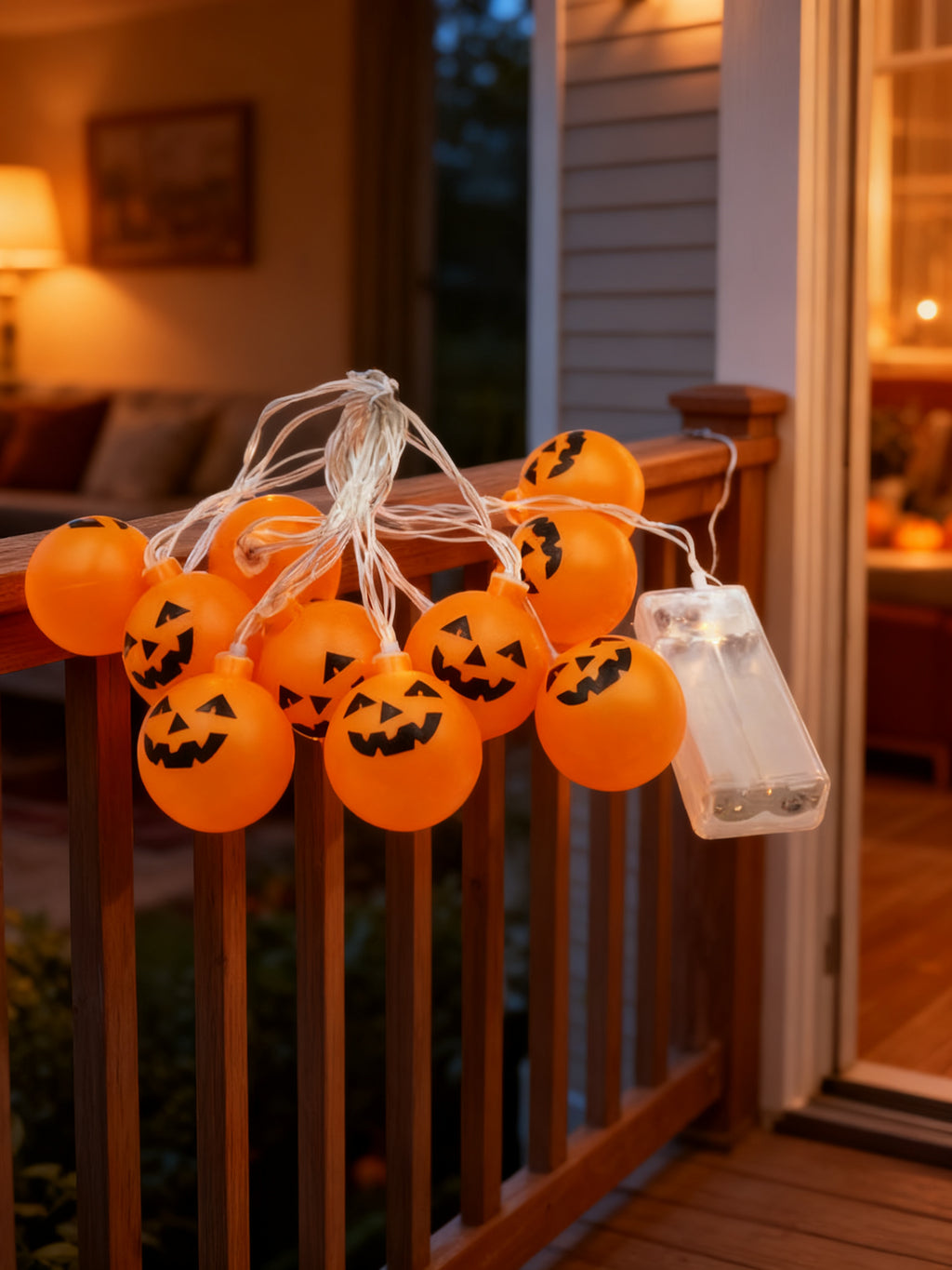Guirnalda de Luces Calabazas Halloween 10 Cabezitas