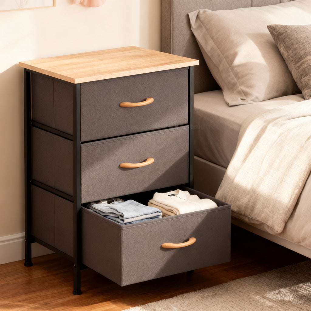 Mueble 3 Cajones Gris