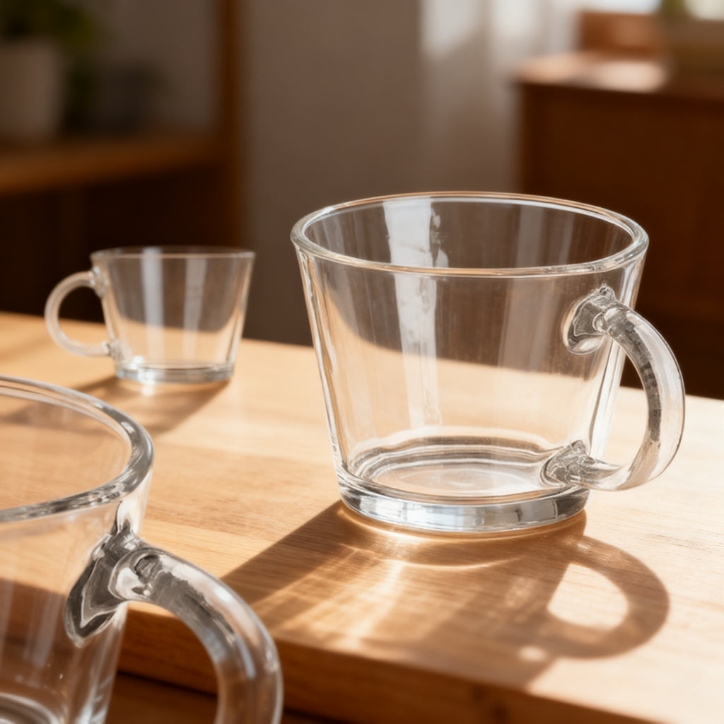 Tazon Desayuno Asa 400ml Transparente