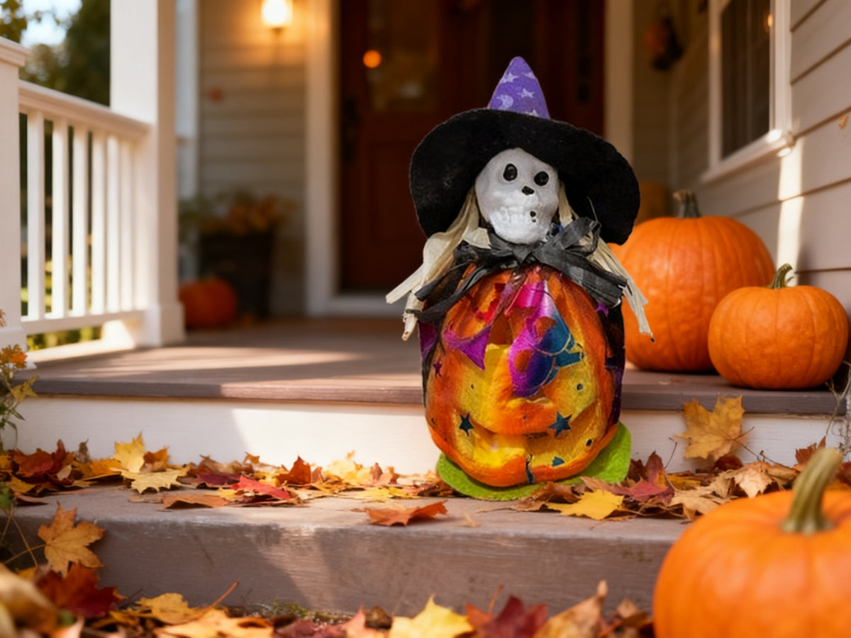 Lámpara Calabaza Halloween 9x20cm