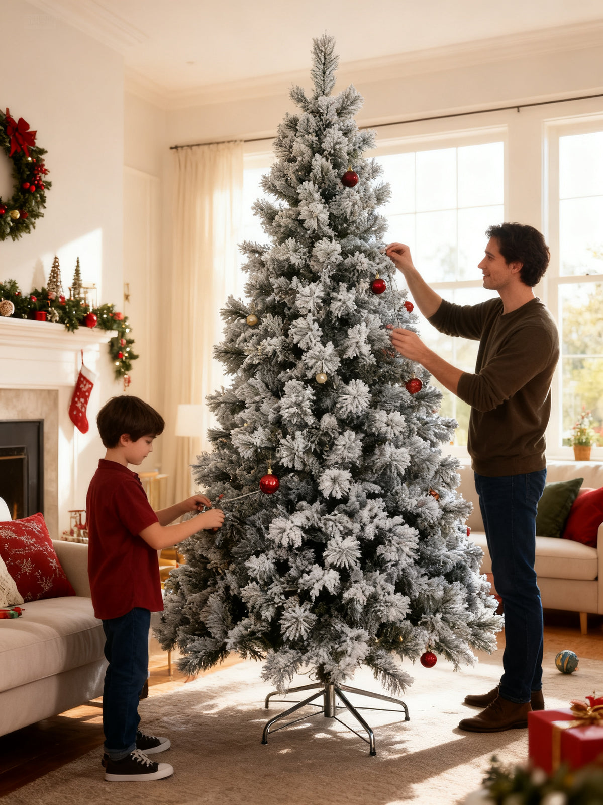 Arbol Navidad Nevado 150cm 120T