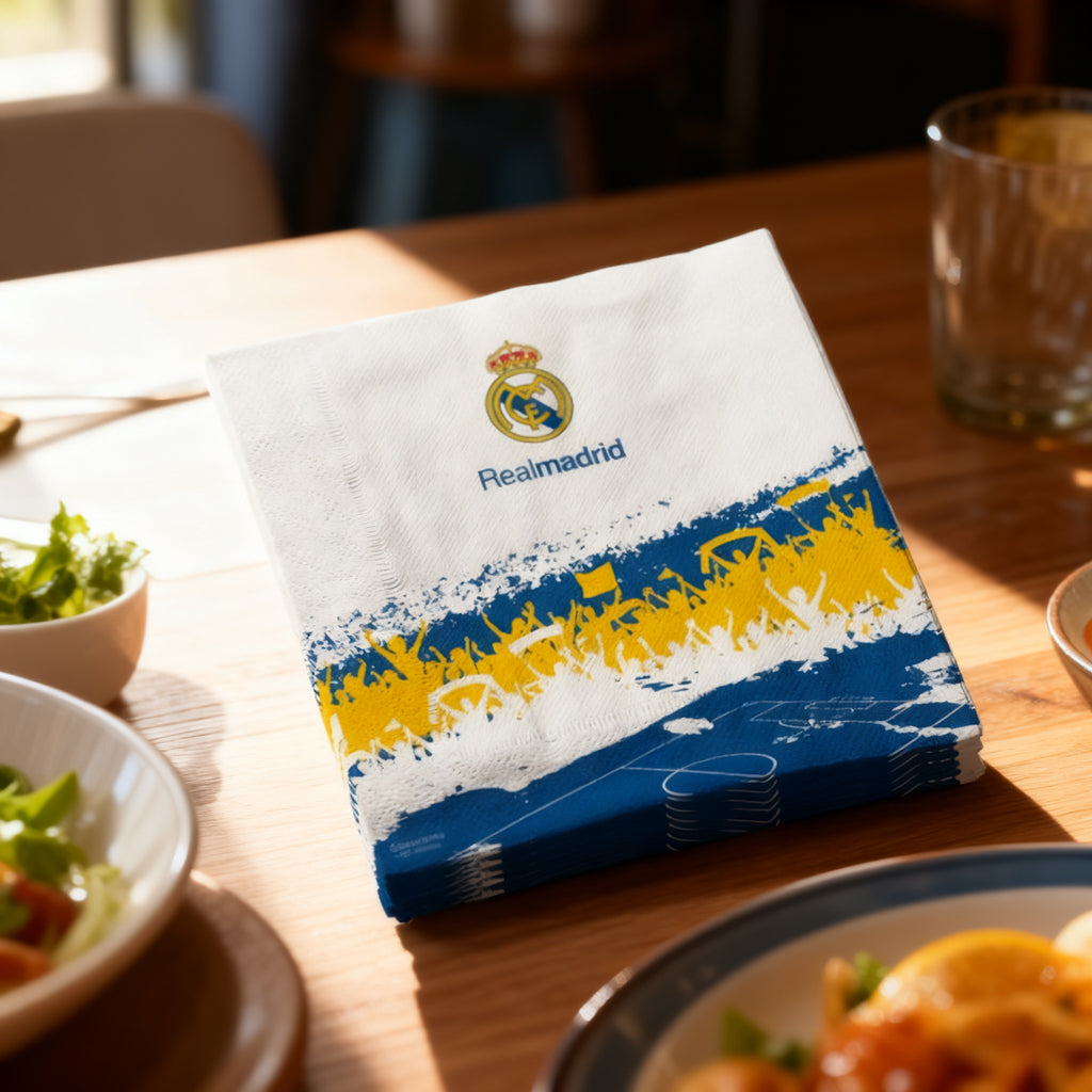 SERVILLETA AFICION REAL MADRID 12PCS