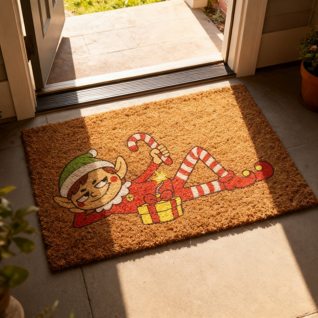 FELPUDO ELFO NAVIDEÑO 40X70 CM