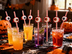 Pajillas de Halloween con Decoración de Ojos (6 piezas)