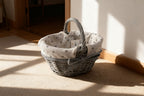 Cesta Mimbre Oval Pequeña con Asa