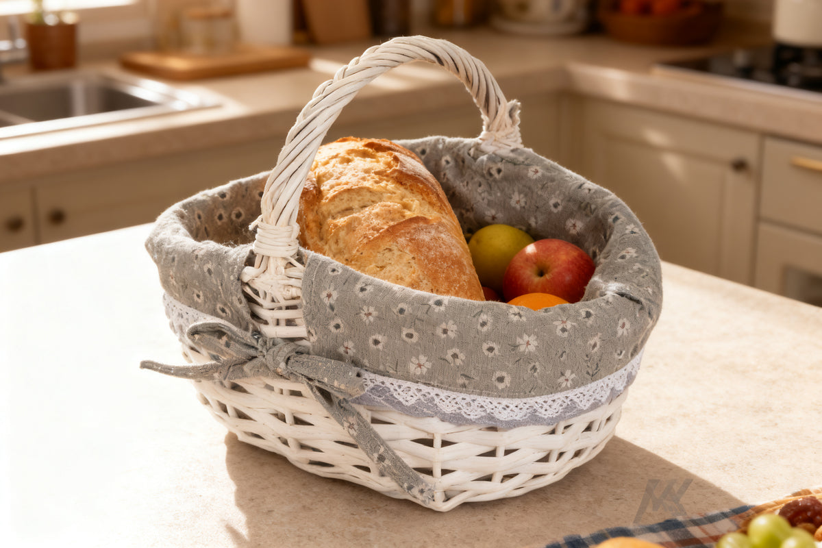 Cesta Mimbre Oval 25x19 cm
