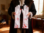 GUANTES LARGOS CON MANCHAS DE SANGRE PARA HALLOWEEN