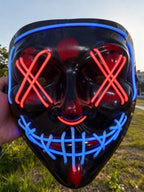 Mascarilla Fluorescente para Halloween 1 Pieza