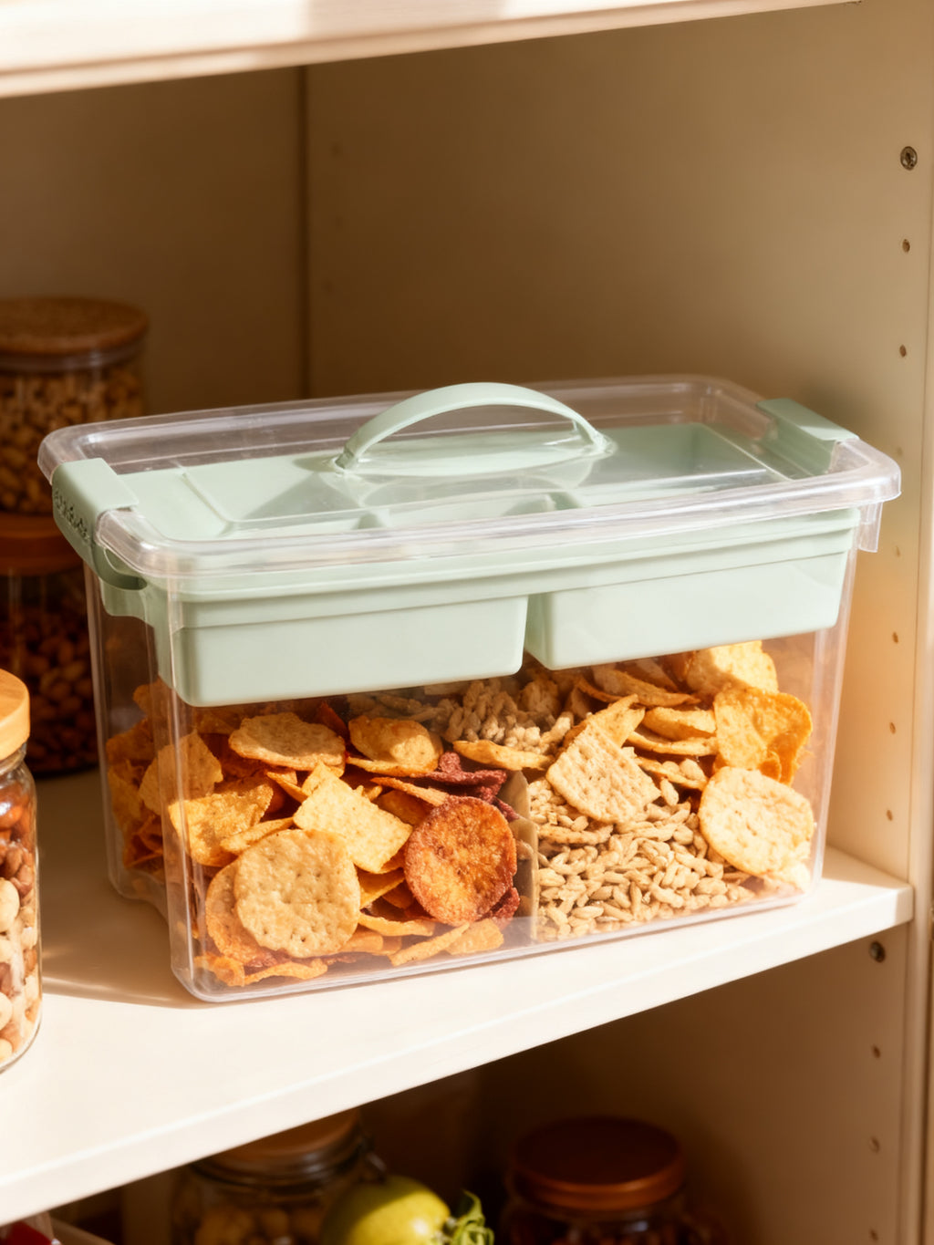 CAJA Nº 34 22 L CON BANDEJA VERDE
