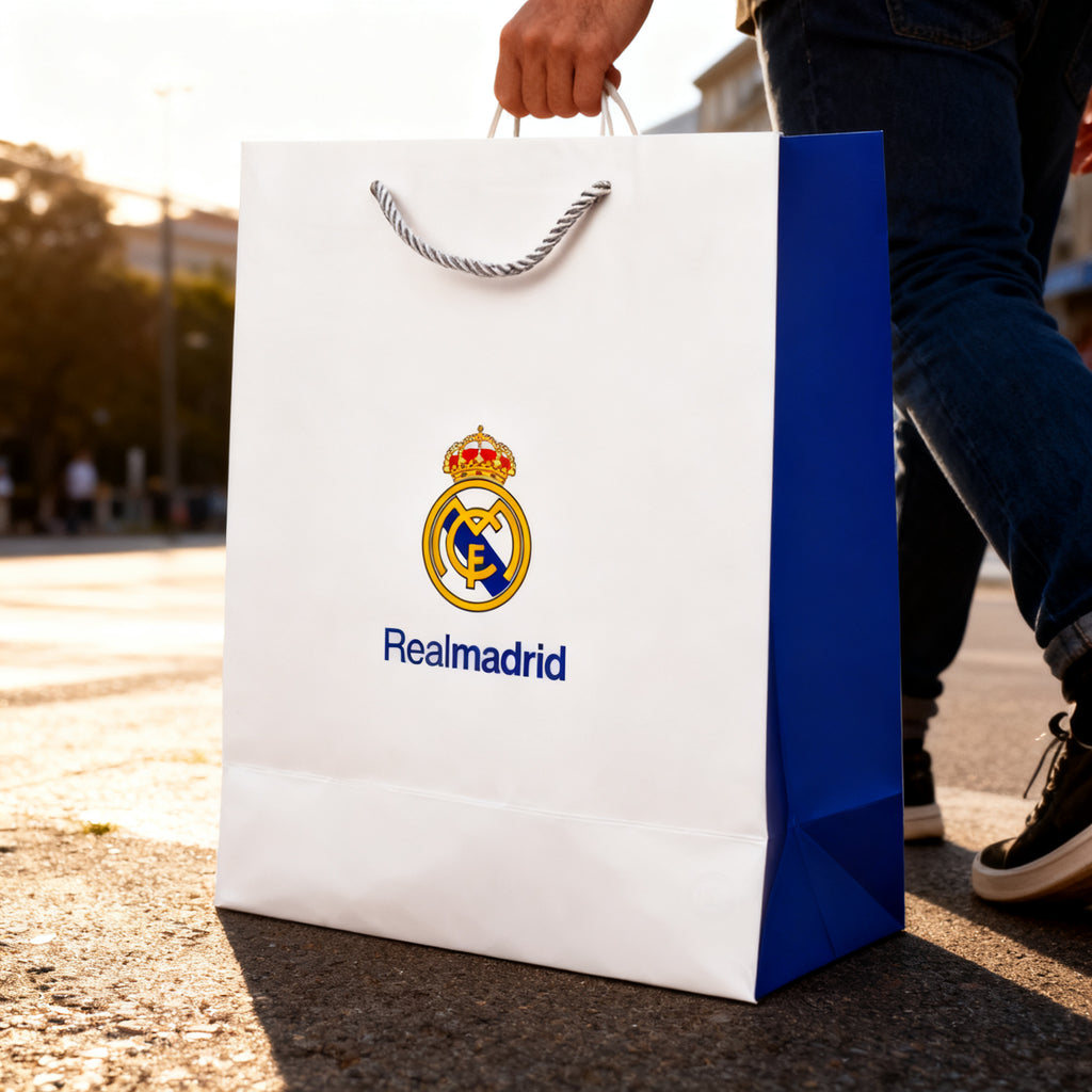BOLSA REGALO REAL MADRID 40X30X12CM