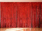 100x200cm Cortina Decorativa Roja