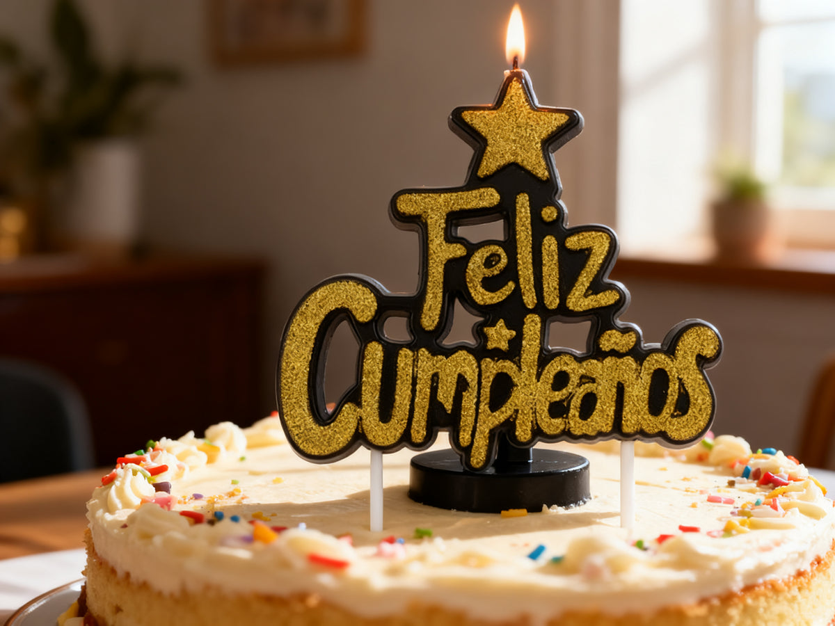 Vela Feliz Cumpleaños Decorativa