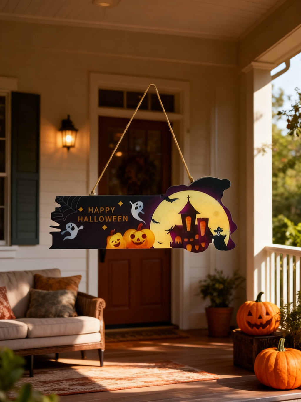 CARTEL LUMINOSO DE HALLOWEEN