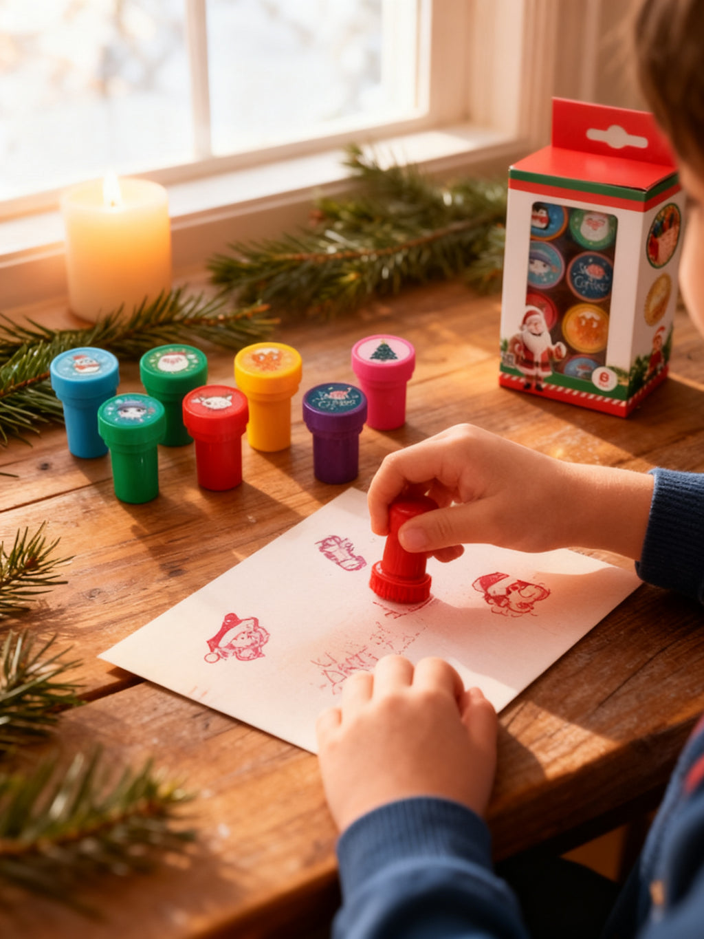 SELLOS CREATIVOS NAVIDEÑOS 8PCS