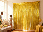 Cortina Decorativa Dorada 100x200cm 1pc