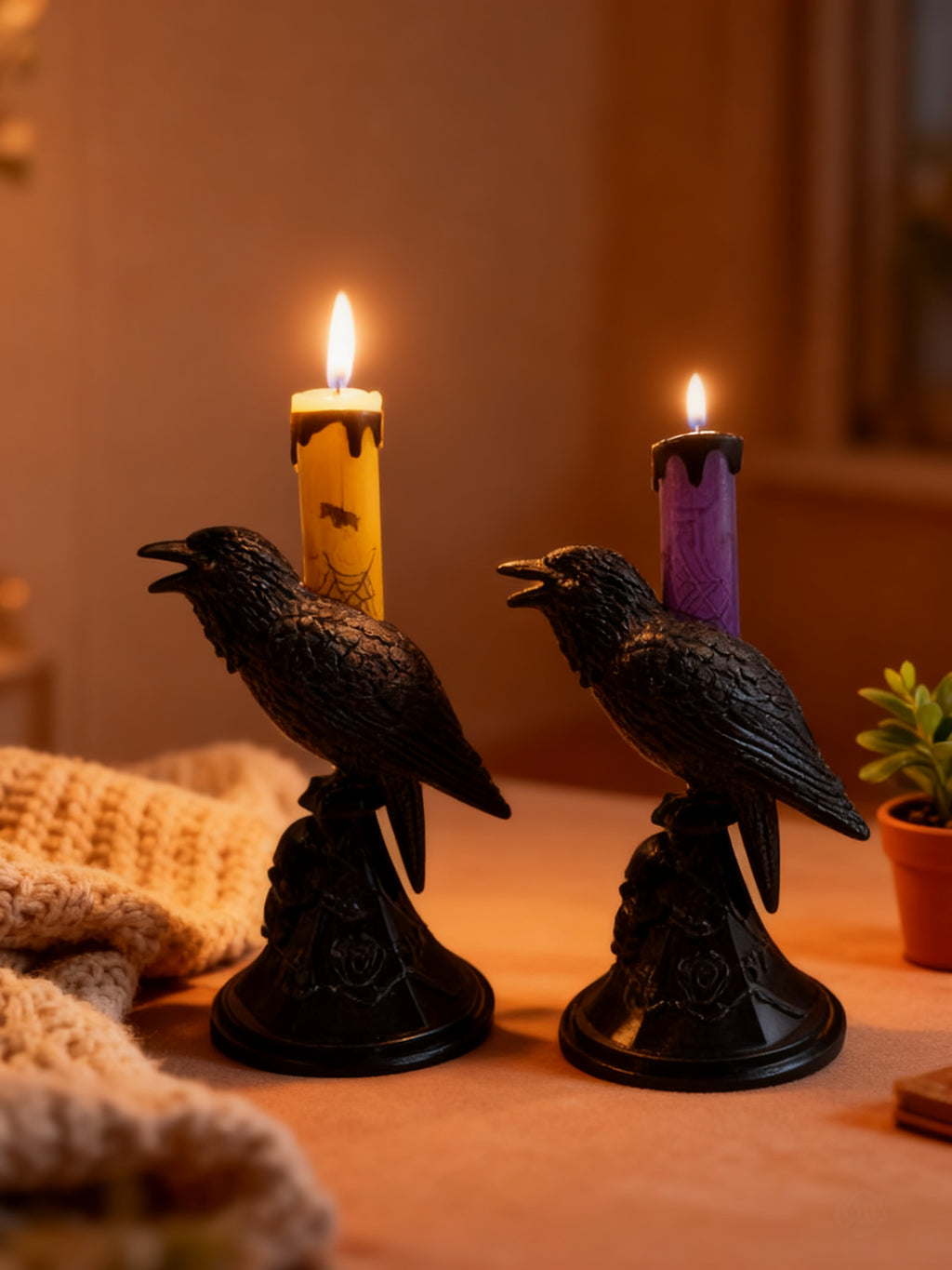 Vela de Cuervo Decorativa