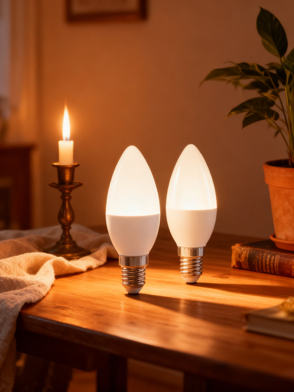 Bombilla LED C37 E14 8W Pack2 Luz Natural