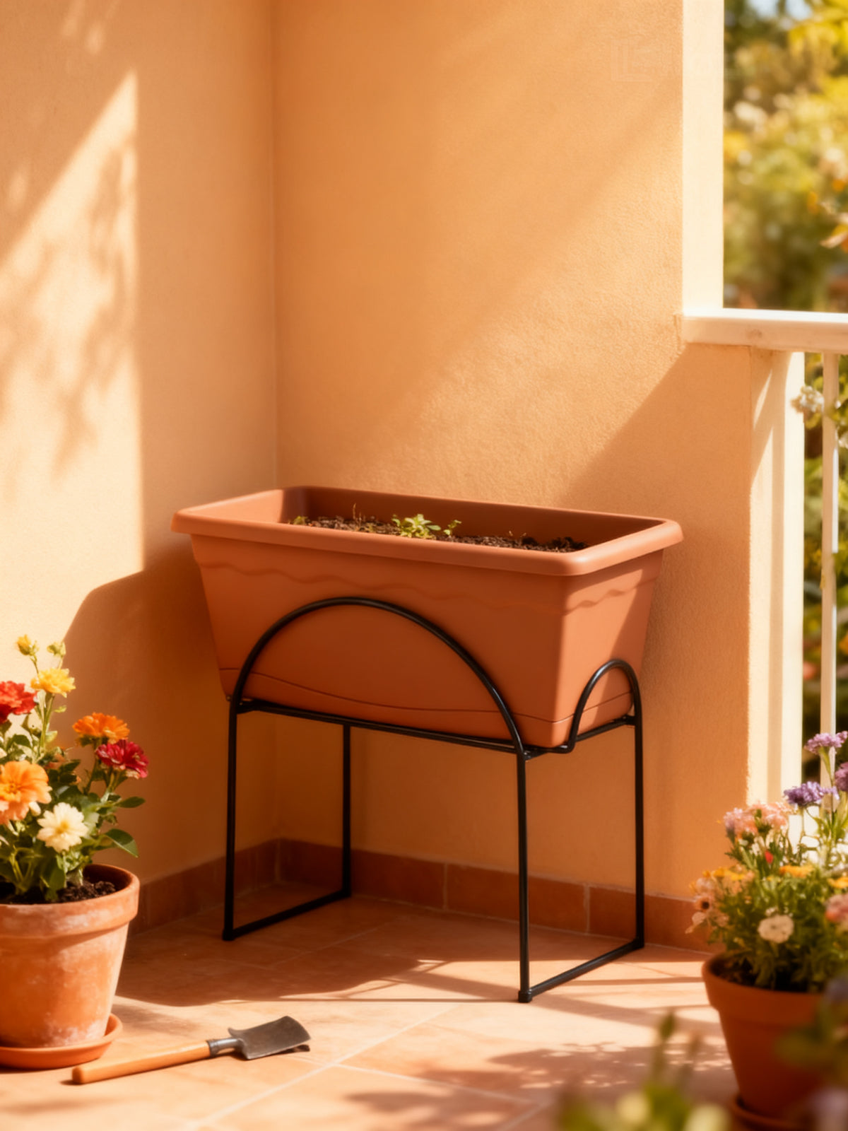 TERRA BALCONERA PLATO INTEGRADO 40x24 CON SOPORTE