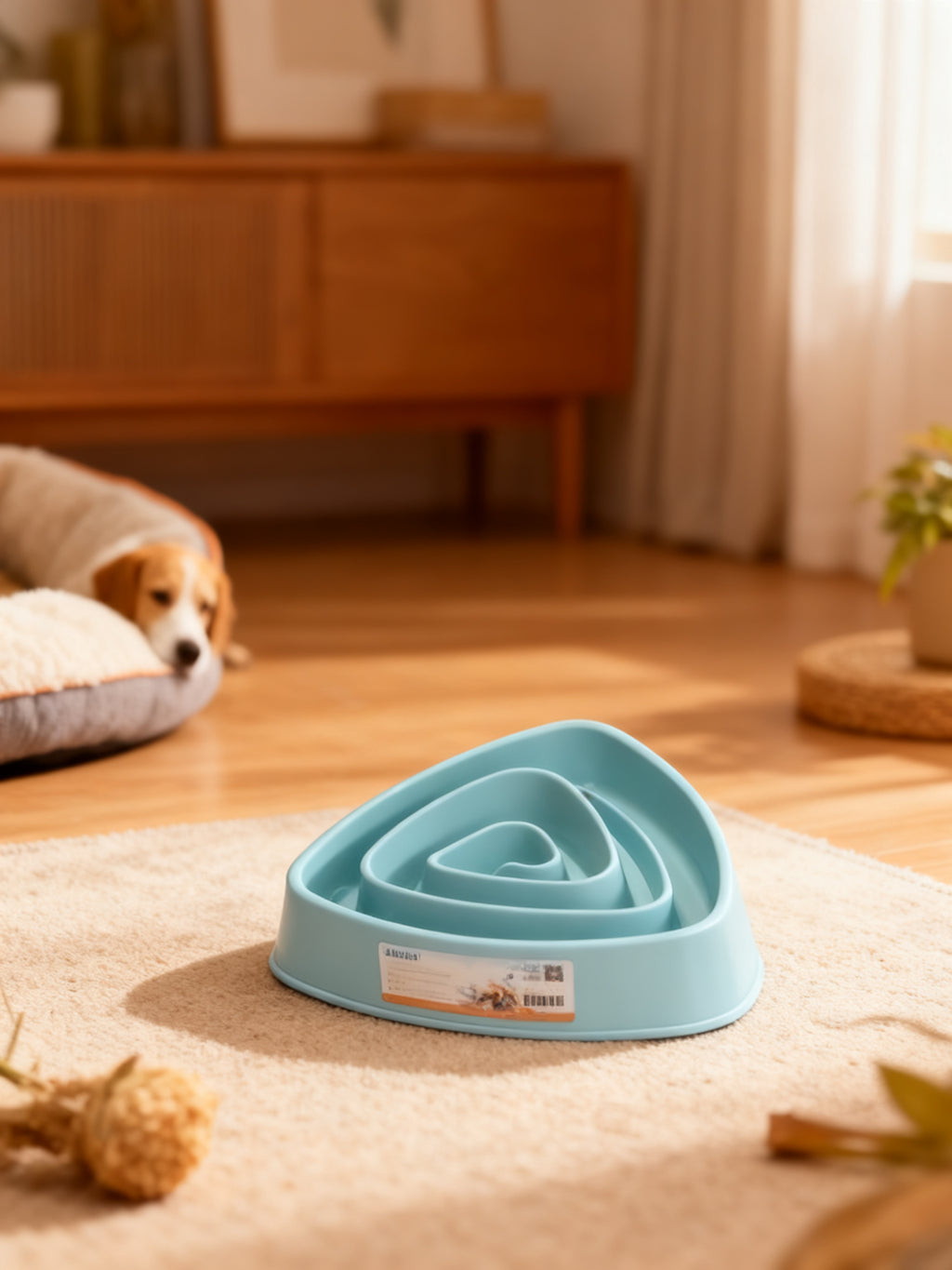 Bol de Alimentación Lenta Roscado para Perros