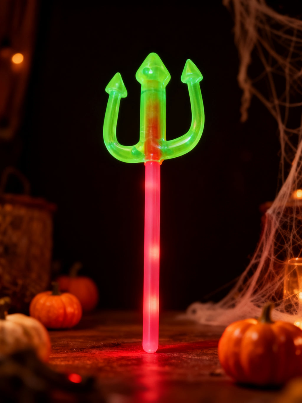 Varita Mágica Tridente Fluorescente para Halloween