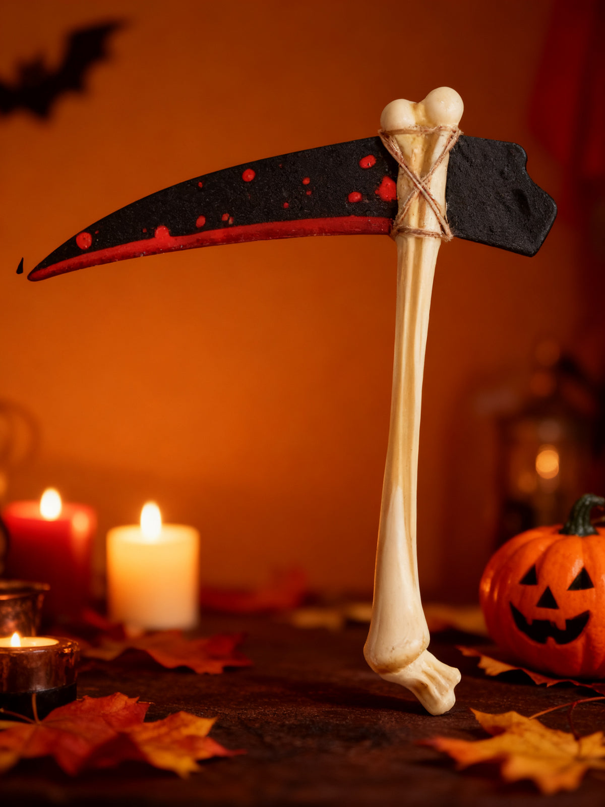 Guadaña de Hueso Sangriento Eva para Halloween