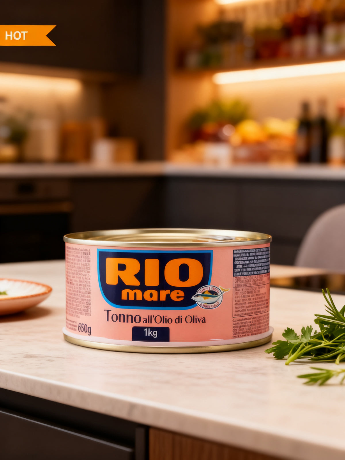 Rio Mare Tonno all'Olio di Oliva 1kg - Cajón 6 uds