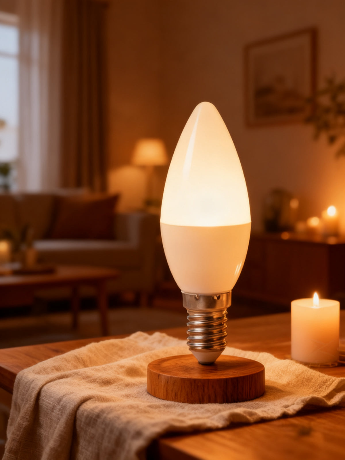Bombilla LED C37 6W E14 4200K Luz Natural