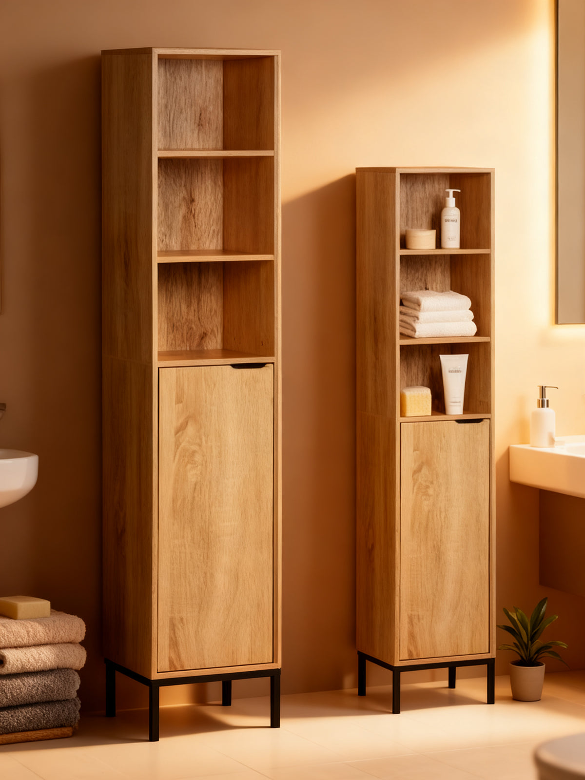 ESTANTE LAVABO 5 NIVEL PUERTA SKOG MOBLEKIT