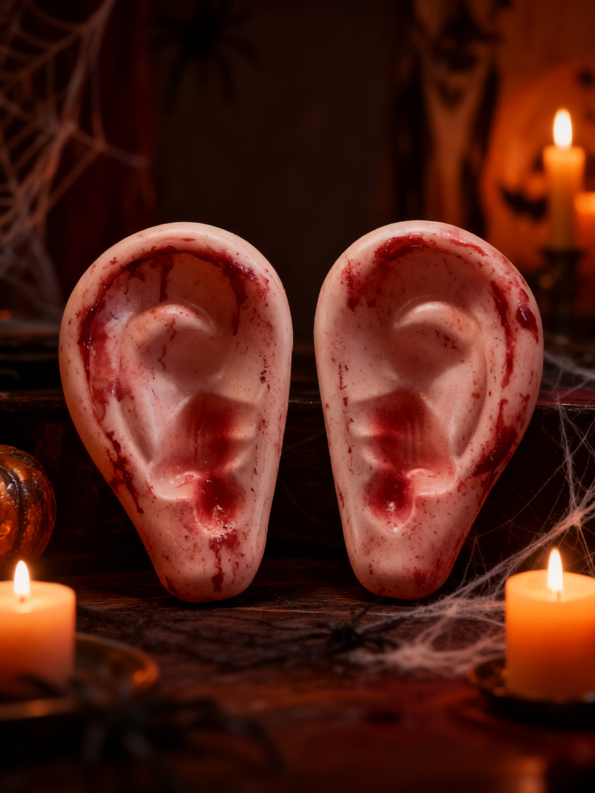 Orejas de Halloween con sangre
