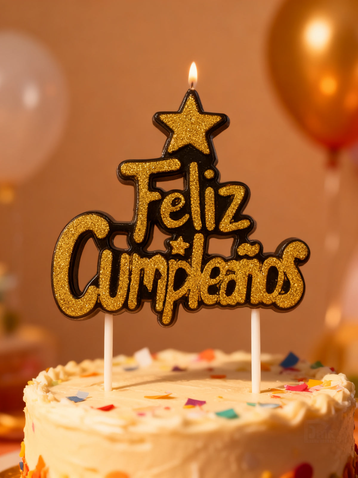 Vela Feliz Cumpleaños Decorativa