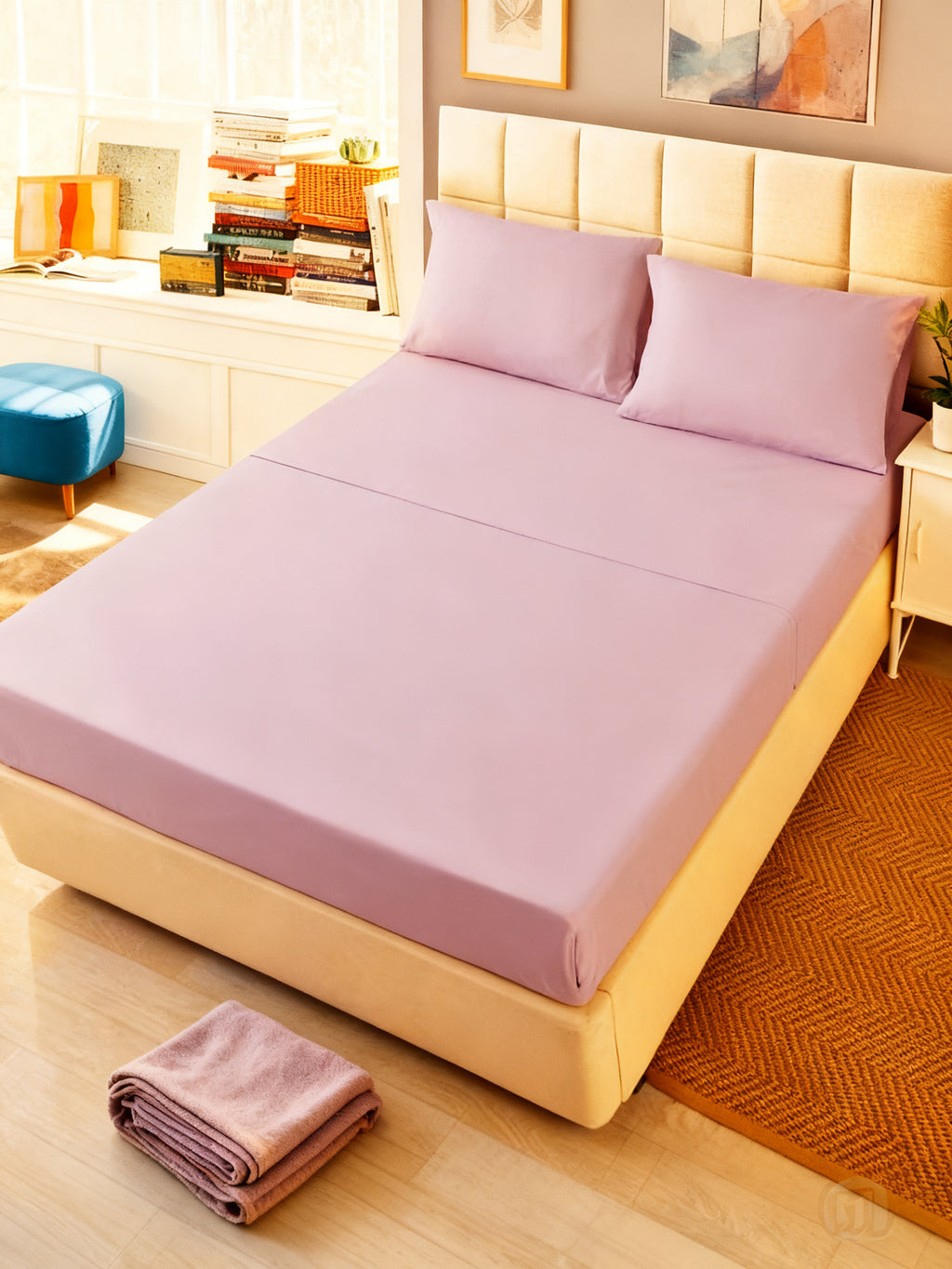 Juego de Sabanas 135cm Morado