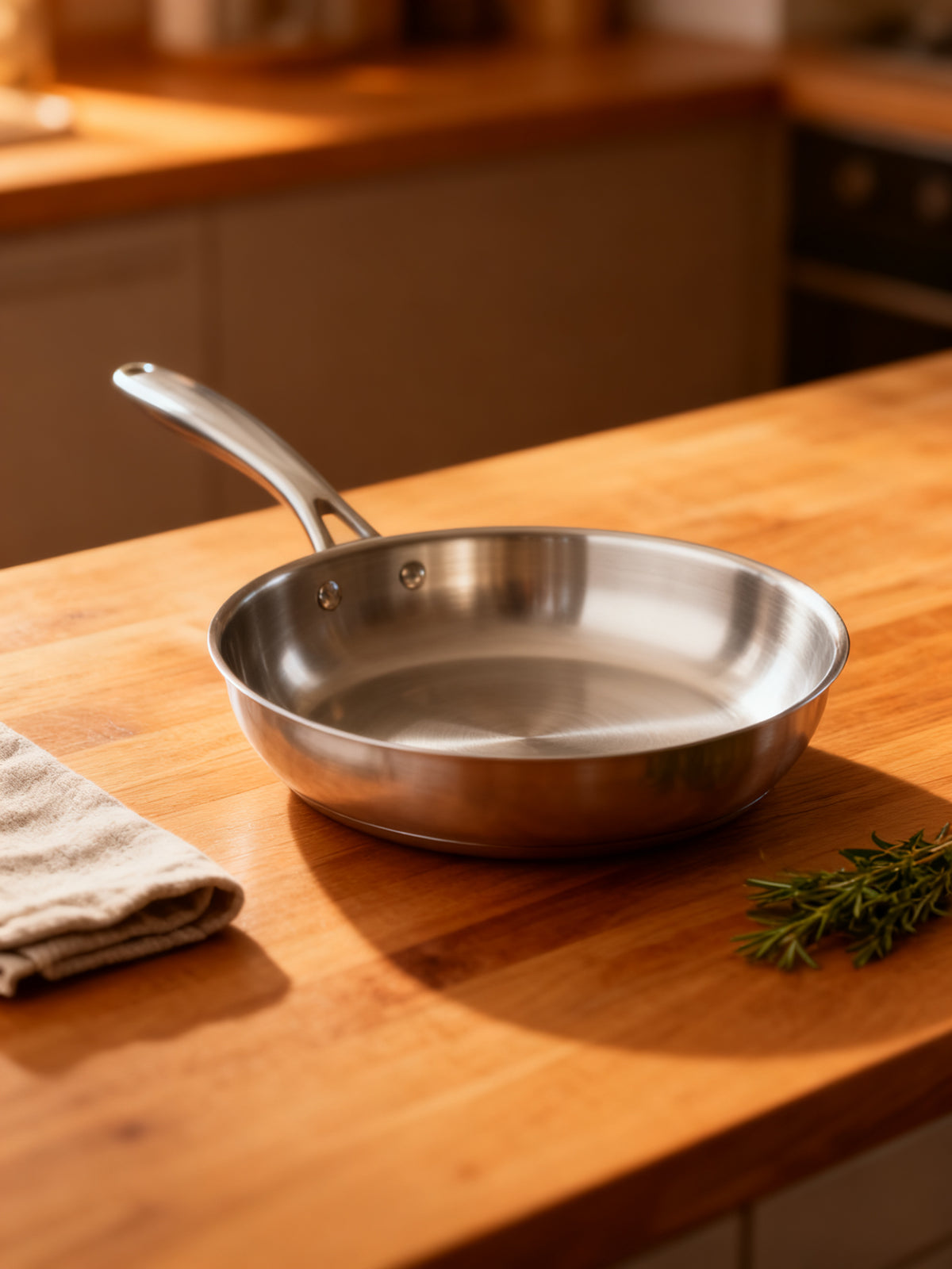 Sartén 28cm Acero Inox 18/10 Essentia PFOA Free