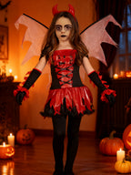 Traje de Demonio para Niña (3-4 años)