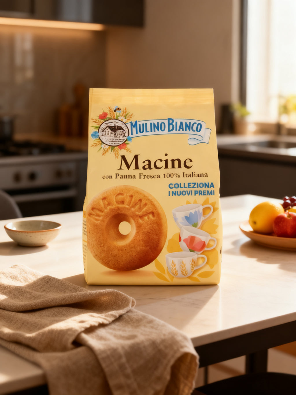 Mulino Bianco Macine con Panna Fresca 100% Italiana 350g