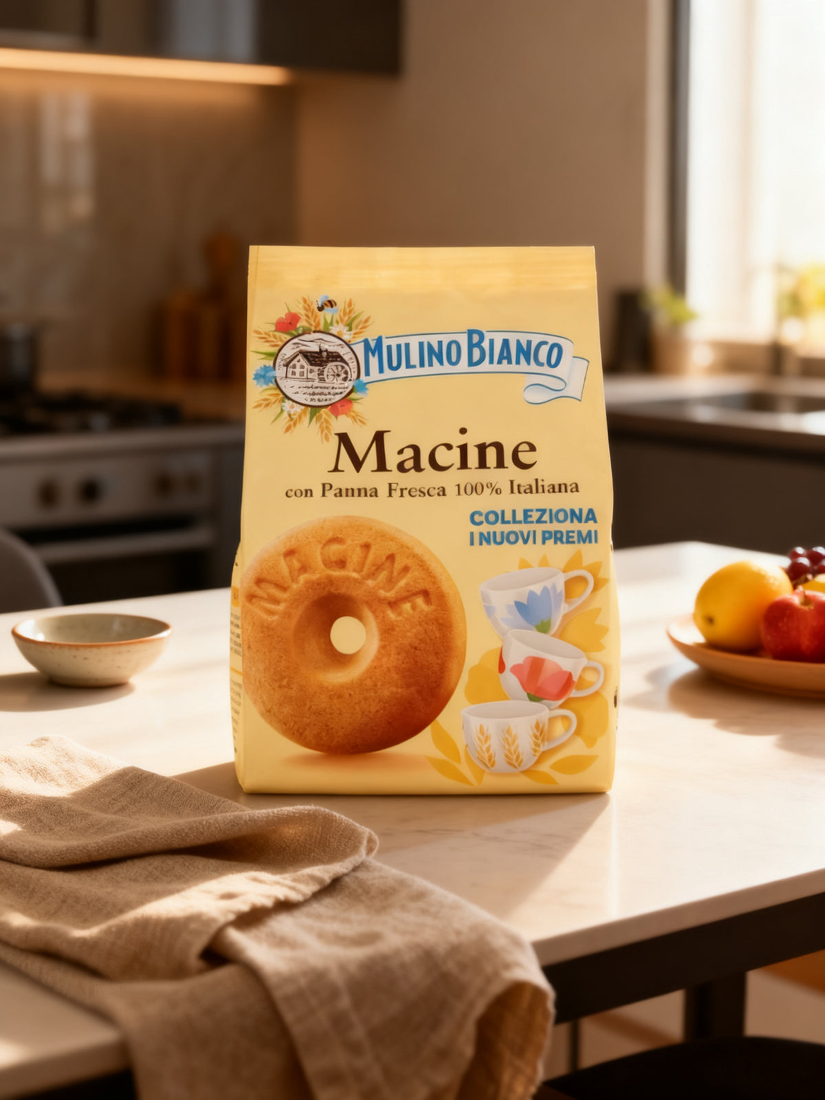 Mulino Bianco Macine con Panna Fresca 100% Italiana 350g