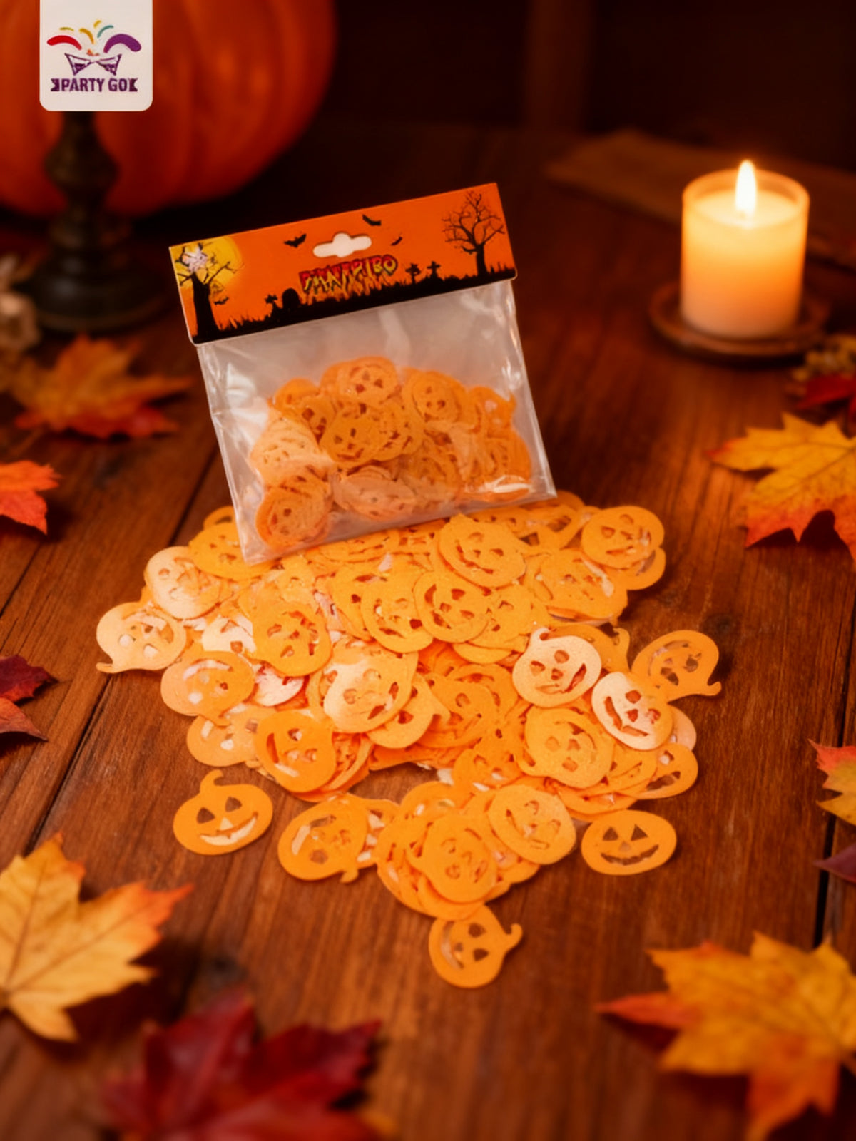 Confeti de Calabazas Halloween 25MM 15G
