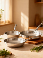 Sartén 24cm Acero Inox 18/10 Essentia PFOA Free