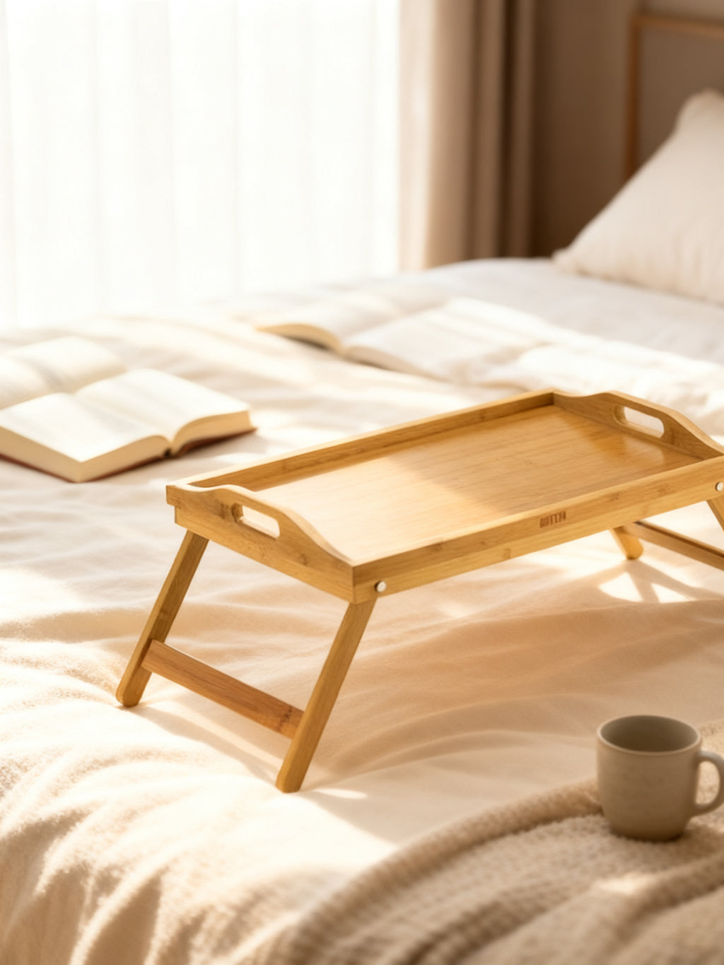MESA BAMBU AUXILIAR PLEGABLE 50X30 QUTTIN