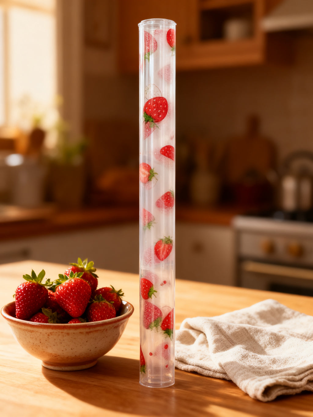 Tapete Antideslizante Impreso de Fresas