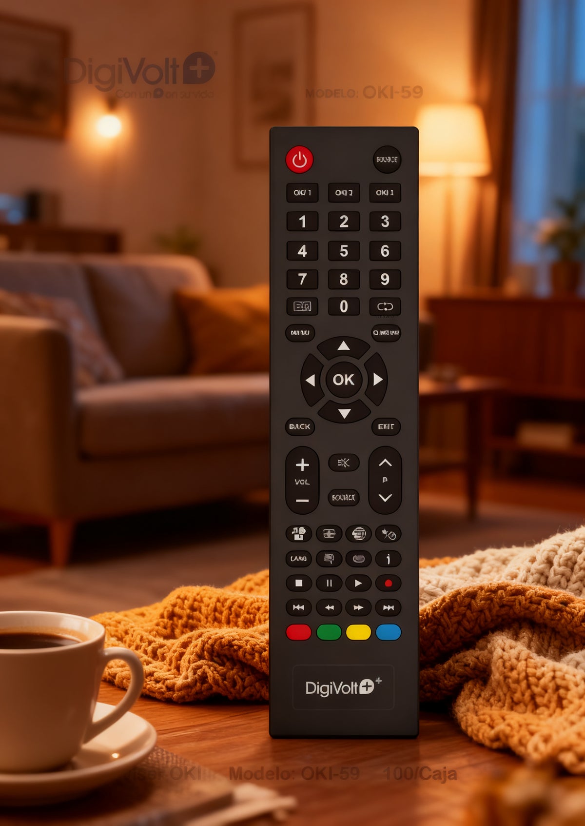Mando Compatible OKI TV Modelo OKI-59