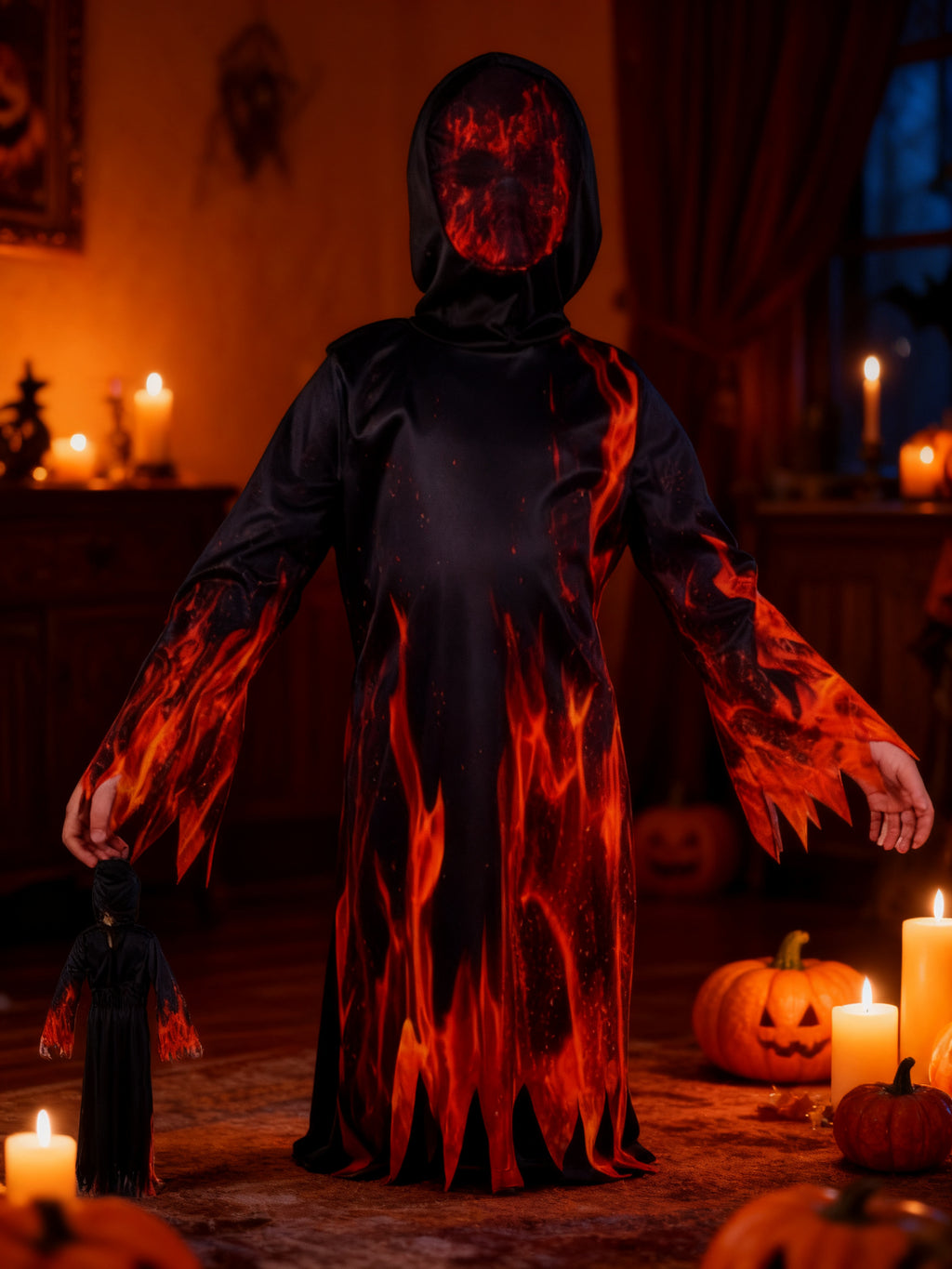 Conjunto Infantil de Disfraz Demonio de Fuego