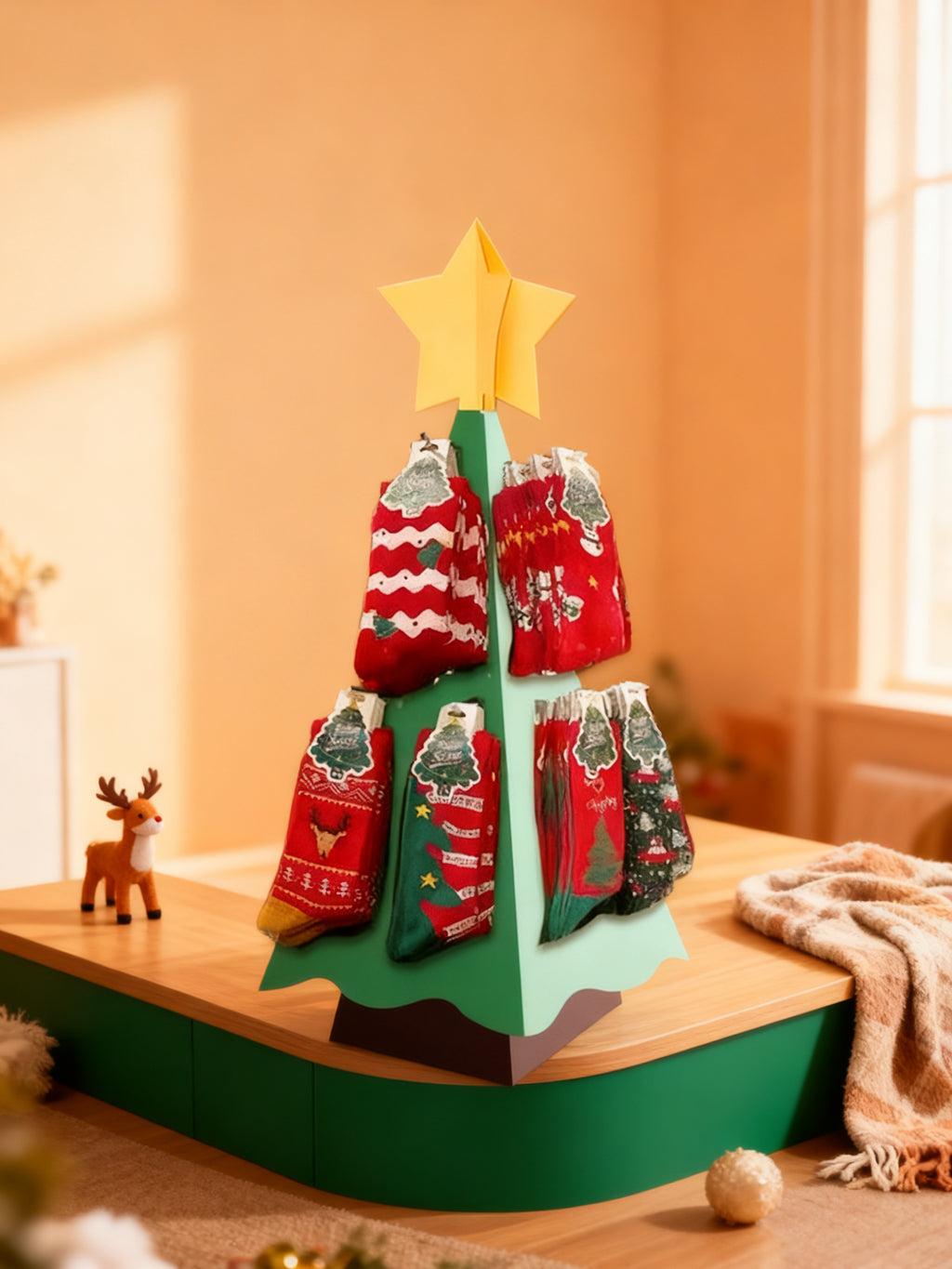 Expositor Regalo Calcetines Navidad