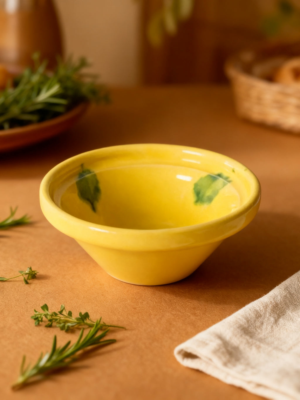 Lebrillo Amarillo 12cm