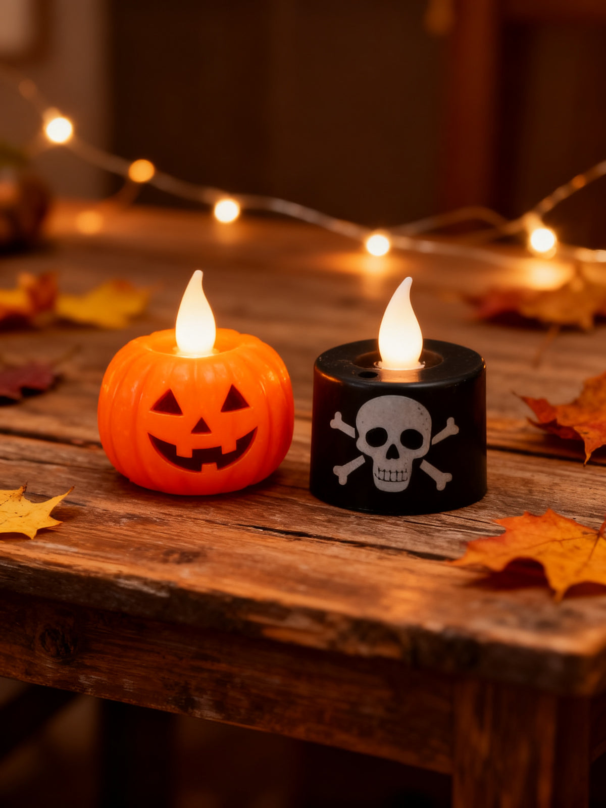 Lámpara Pequeña de Calabaza 2 Piezas