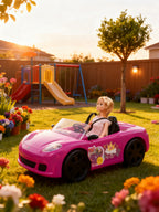 Coche Rosa Deportivo para Muñeca