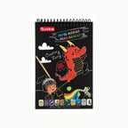Cuaderno de Dibujo Sgrafito A5 Gloria | Palito Incluido | Arte Creativo para Niños y Familia