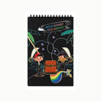 Cuaderno de Dibujo Sgrafito A5 | Diseño Pirata | Arte Creativo para Niños y Adultos