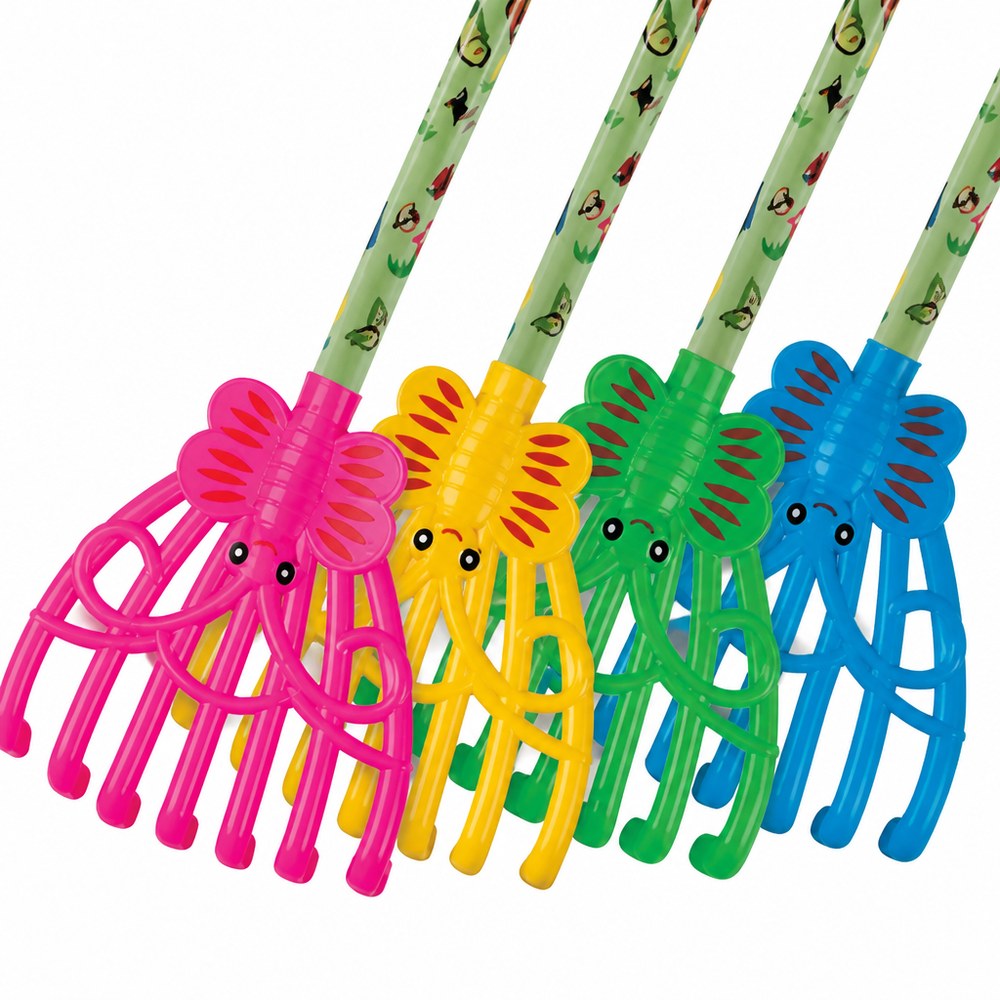 Rastrillo de Juguete Multicolor con Mariposas | Jardín y Playa | Juguete Exterior para Niños