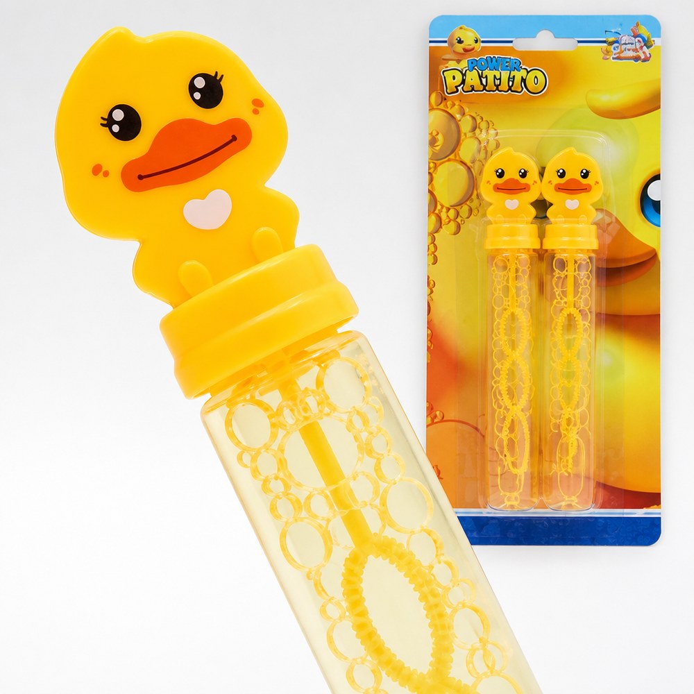 Varita de Burbujas Power Pablito con Patito | Pack de 2 con Líquido 20 ml | Juguete Exterior