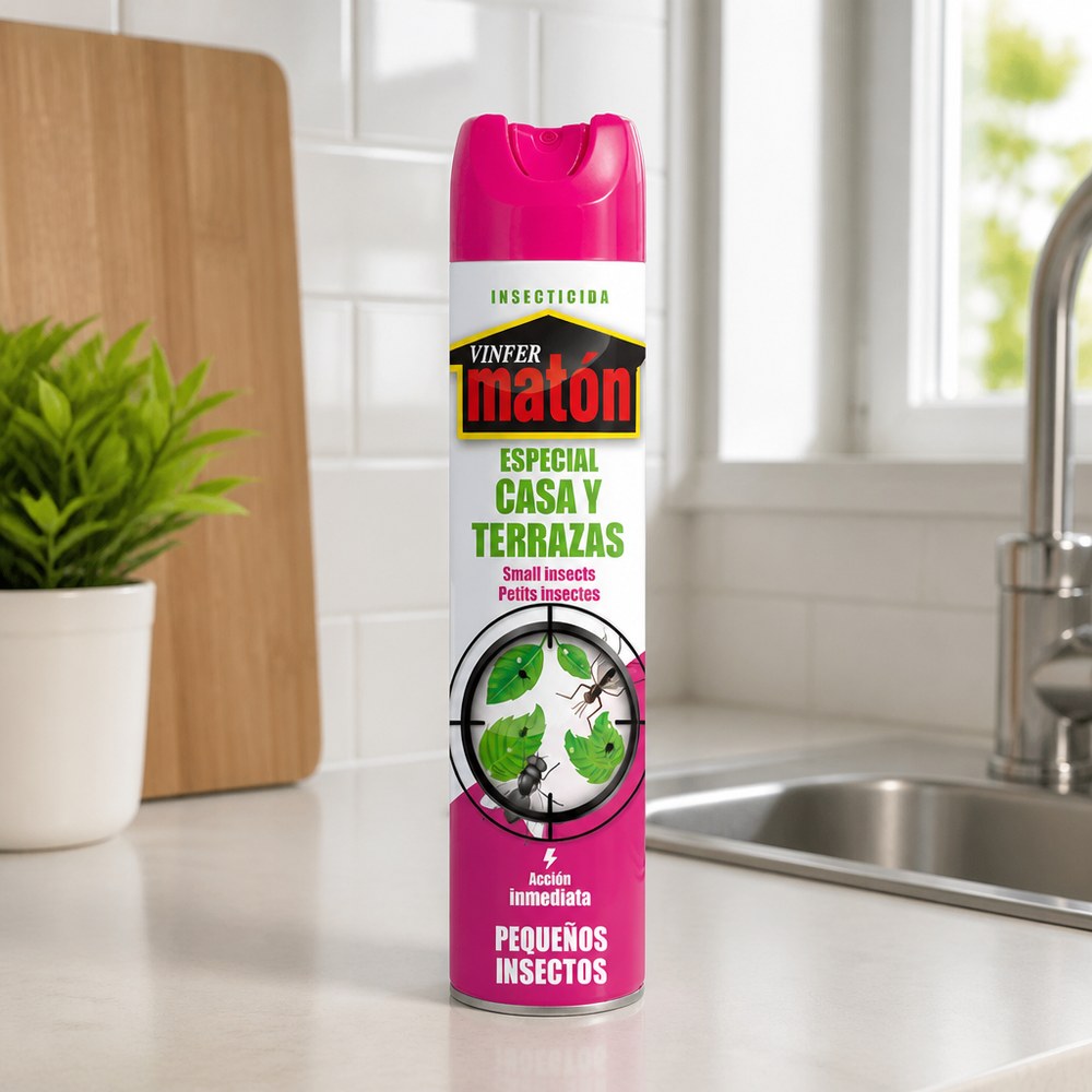 Spray Insecticida Vinfer Matón | Mosquitos y Pequeños Insectos | Interior y Exterior